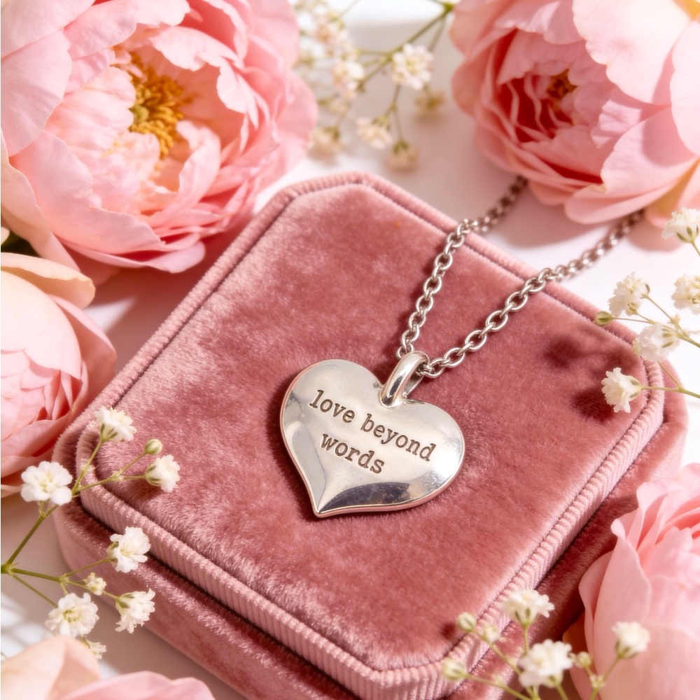 BRIGHTON Love Beyond Words Heart Pendant Necklace